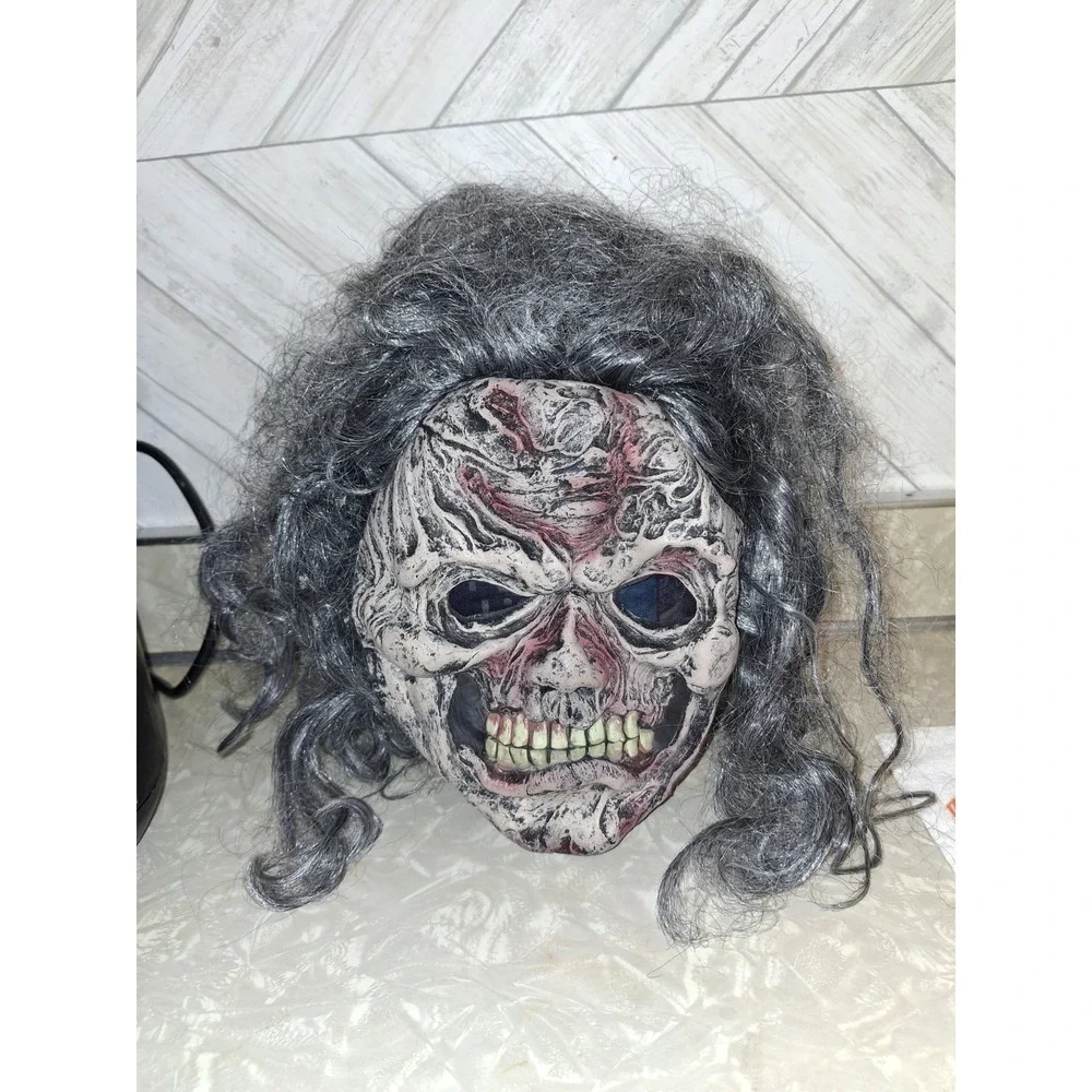 Easter Unlimited Halloween Mask Zombie Horror Hair Fun World Vintage Ghostface